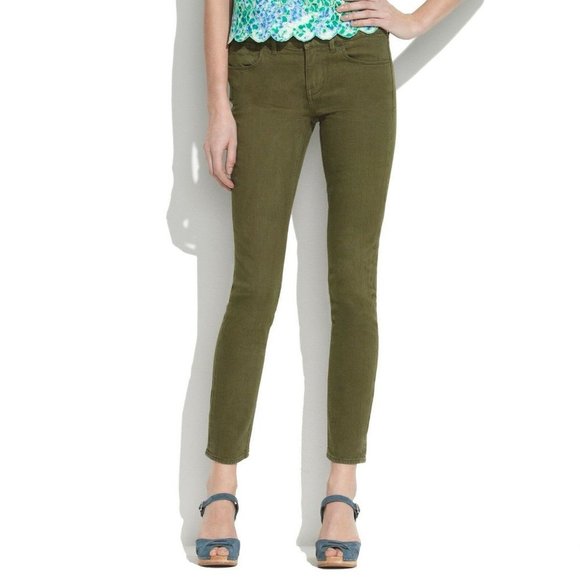MADEWELL Olive Skinny Skinny Ankle Jeans sz 27/4 - Picture 11 of 12